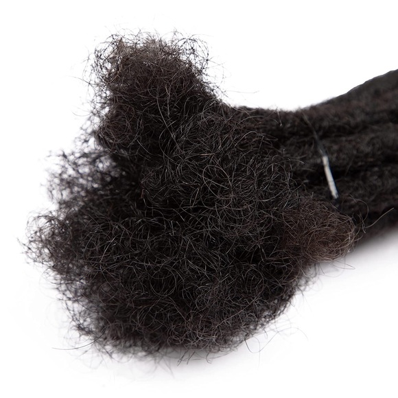 HUMAN HAIR Dreadlock Extensions for Men/Women Full Head 0.8cm 12 Inch 80 Strands - Picture 6 of 11